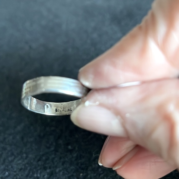 Multi Stone Sterling Band - Picture 3 of 4